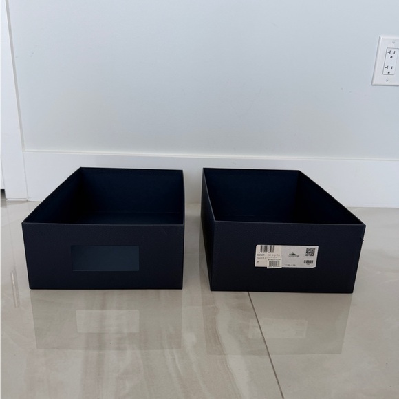 Dior Large Navy Blue And Silver Gift Box Shoebox with Window - Picture 13 of 13